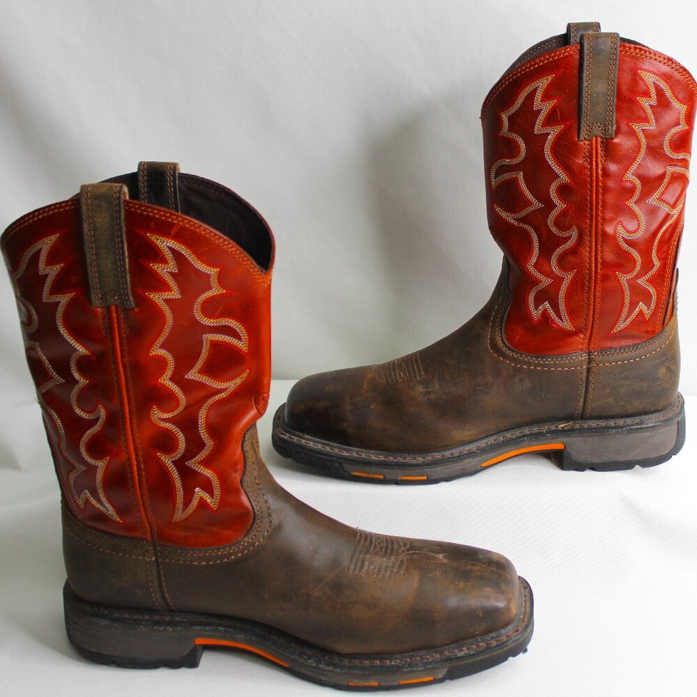 Ariat ASTM F2413-18 M/I/C EH Steel Toe Work Western Boots Men's Size 11.5D